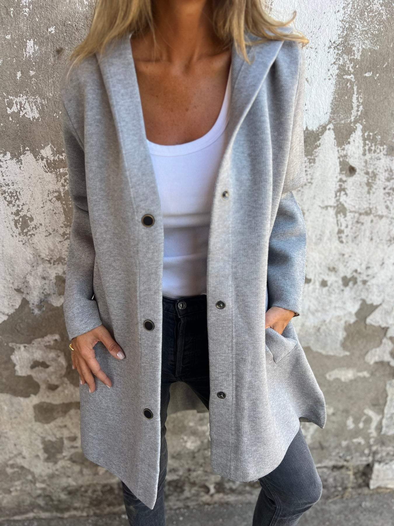 CAROLINE | COSY BUTTON-UP JACKET