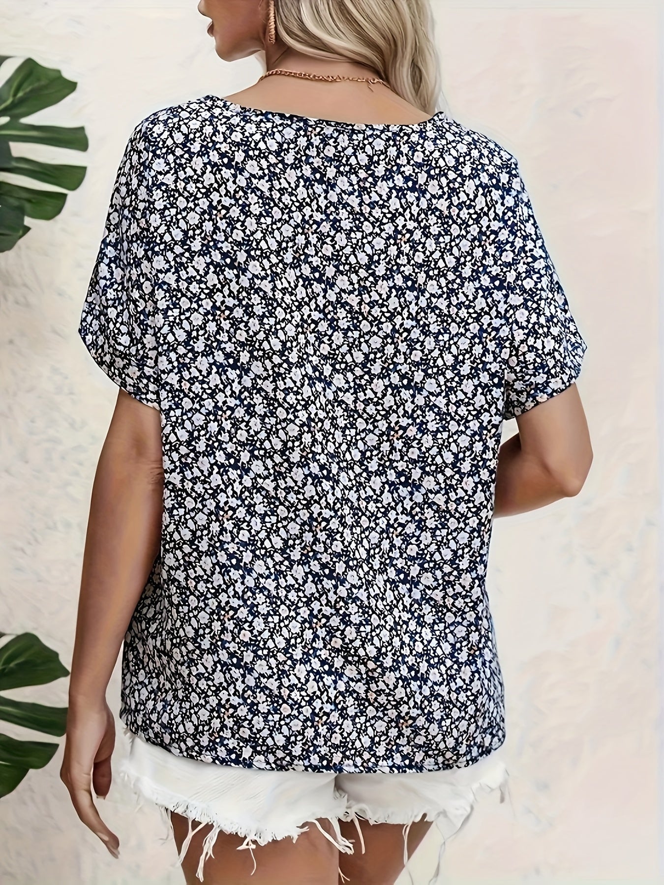 MAIKA | FLORAL BUTTON-UP BLOUSE