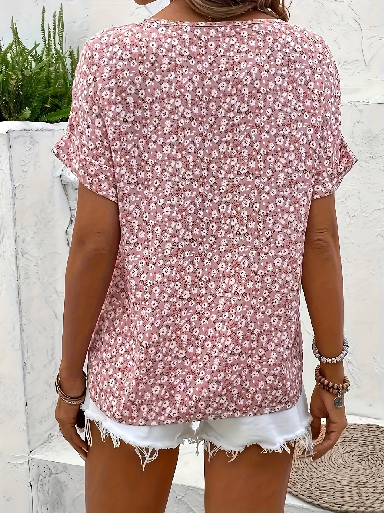 MAIKA | FLORAL BUTTON-UP BLOUSE