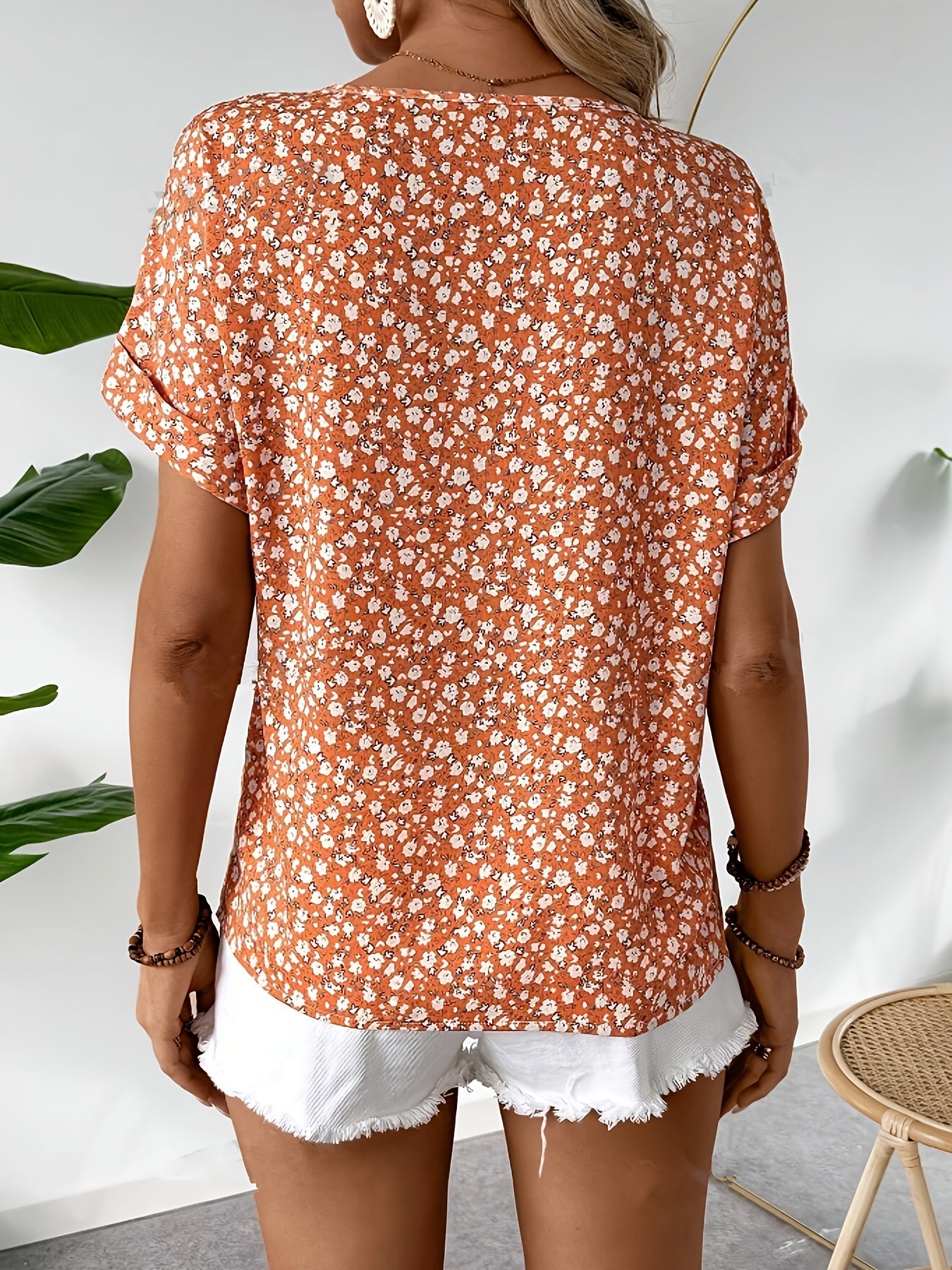 MAIKA | FLORAL BUTTON-UP BLOUSE