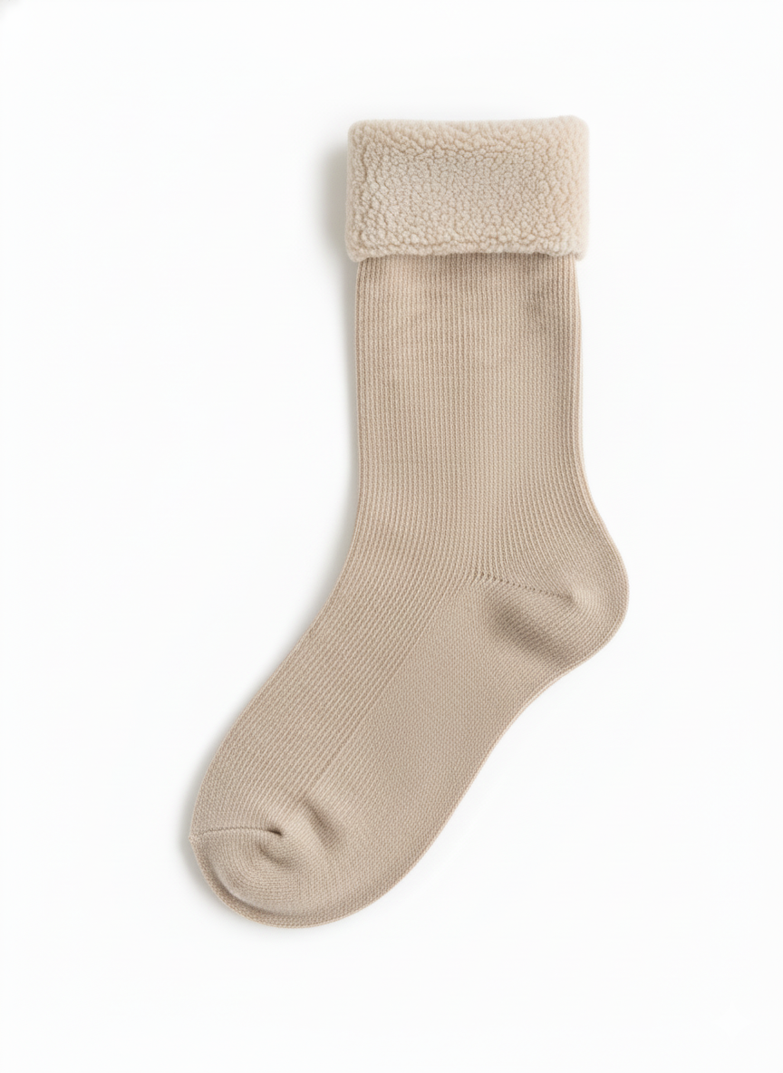 Fleece-Lined Winter Socks