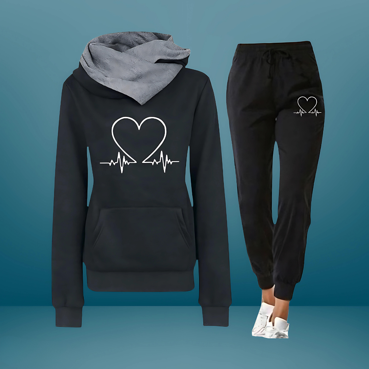 HEARTBEAT | COMFY TWO-PIECE SWEATSUIT