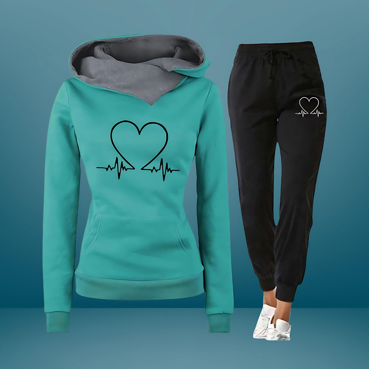HEARTBEAT | COMFY TWO-PIECE SWEATSUIT