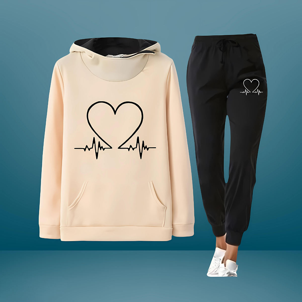 HEARTBEAT | COMFY TWO-PIECE SWEATSUIT